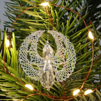 Preview: 597 Bastelset Perlen-Engel "Luna" silber